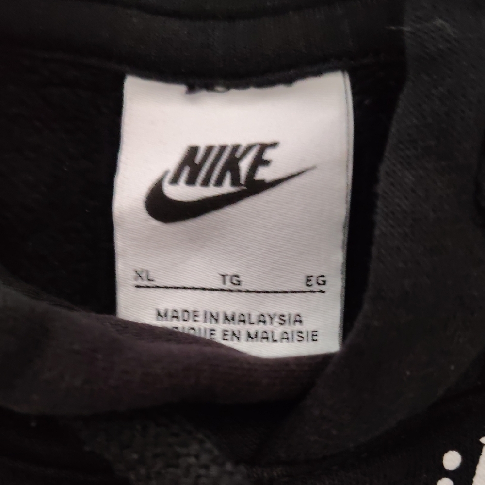 Nike Black Patterned Men's Hoodie - Picture 2 of 3